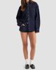 Good American Women's Cotton Denim Drop-Shoulder Shirt - 2