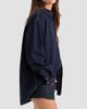 Good American Women's Cotton Denim Drop-Shoulder Shirt - 5