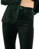 Good American Women's Good Stretch-Velvet High-Rise Kick-Flare Pants - 5
