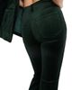 Good American Women's Good Stretch-Velvet High-Rise Kick-Flare Pants - 6