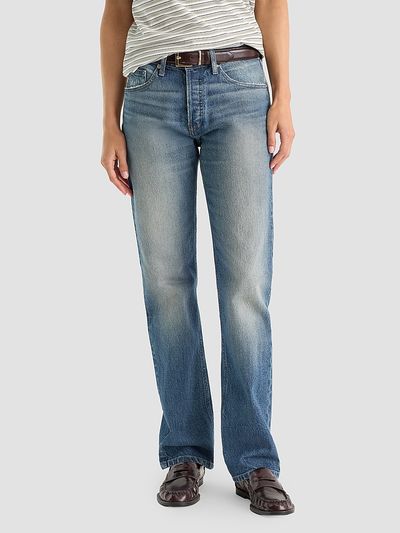 Good American Women's High-Rise Vintage Straight-Leg Jeans