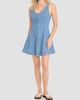 Good American Women's The Flouncy Denim Dress - 2