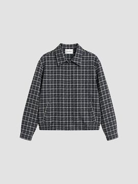 Good American Women's The Lightweight Plaid Bomber Jacket