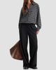 Good American Women's The Lightweight Plaid Bomber Jacket - 2