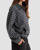Good American Women's The Lightweight Plaid Bomber Jacket - 6