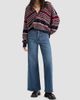 Good American Women's The Oversized Striped Rugby Sweater - 2