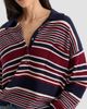 Good American Women's The Oversized Striped Rugby Sweater - 5