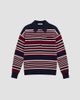 Good American Women's The Oversized Striped Rugby Sweater - 7