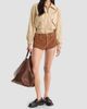 Good American Women's The Twill Cropped Bomber Jacket - 2