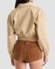 Good American Women's The Twill Cropped Bomber Jacket - 3