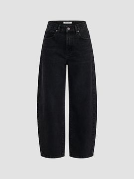 Good American Women's Vintage Barrel-Leg Ankle Jeans