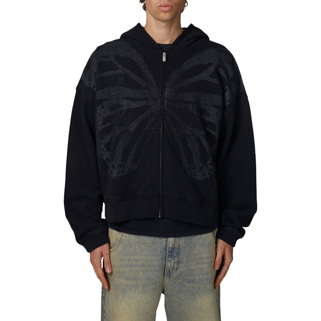 Good For Nothing Good For Nothing Boxy-Fit Zipped Silhouette Hoodie
