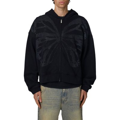Good For Nothing Good For Nothing Boxy-Fit Zipped Silhouette Hoodie