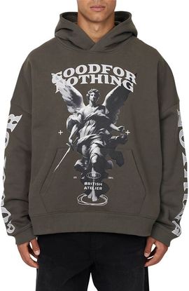 Good For Nothing Good For Nothing Boxy Washed Statue Print Hoodie