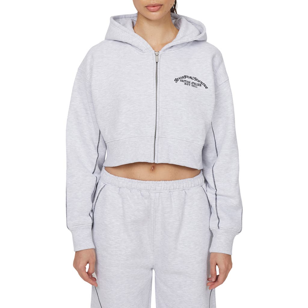 Good For Nothing Good For Nothing Coverlock Vintage Crop Zip Hoodie