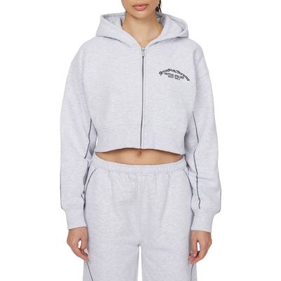 Good For Nothing Good For Nothing Coverlock Vintage Crop Zip Hoodie