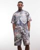 Good For Nothing Good For Nothing jersey shorts with all over city print - part of a set-Multi - 2