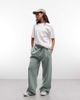 Good For Nothing Good For Nothing straight leg sweatpants in green-Gray - 1