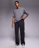 Good For Nothing Good For Nothing straight leg sweatpants in washed black with logo print - 1
