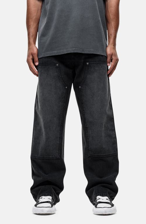 Good For Nothing Good For Nothing Traipes Black Washed Baggy Denim Jeans 