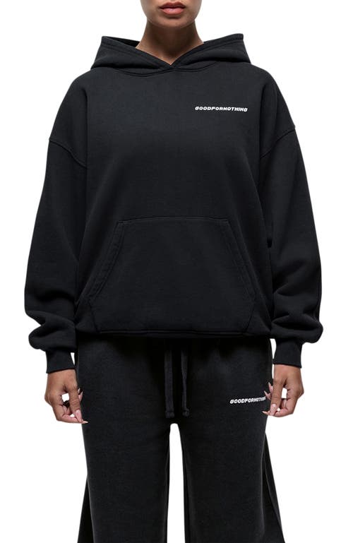 Good For Nothing Good For Nothing Vintage Black Relaxed Hoodie 
