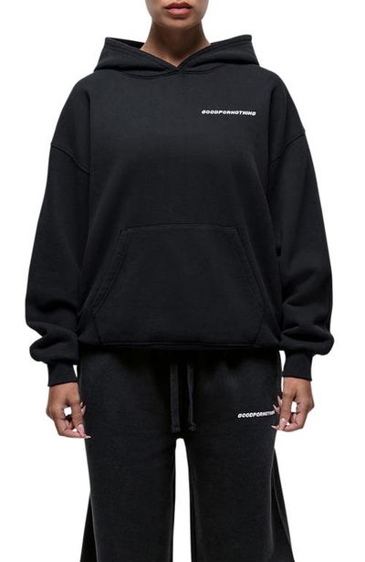 Good For Nothing Good For Nothing Vintage Black Relaxed Hoodie 