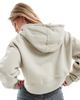 Good For Nothing Good For Nothing washed zip up logo hoodie in beige-Neutral - 3