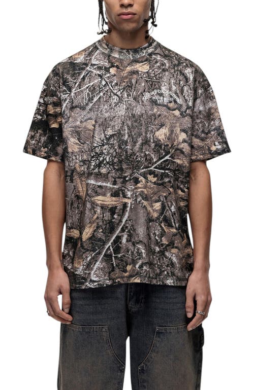 Good For Nothing Good For Nothing Woodland Camo Print T-Shirt 