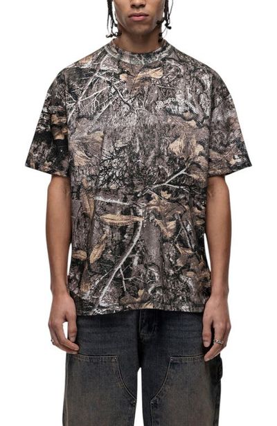 Good For Nothing Good For Nothing Woodland Camo Print T-Shirt 