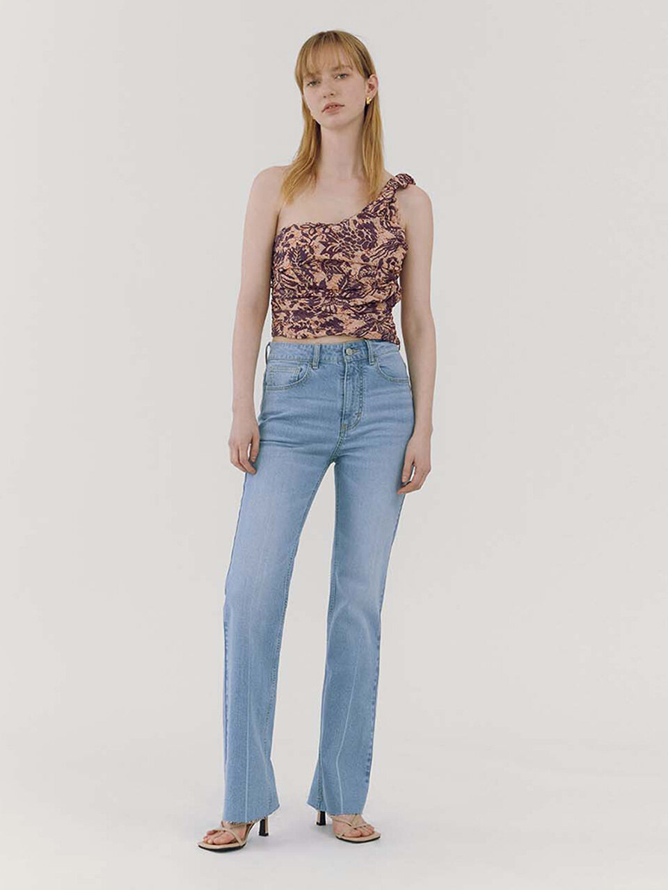 GOODDEN Boots Cut Slim Jeans - Light Blue