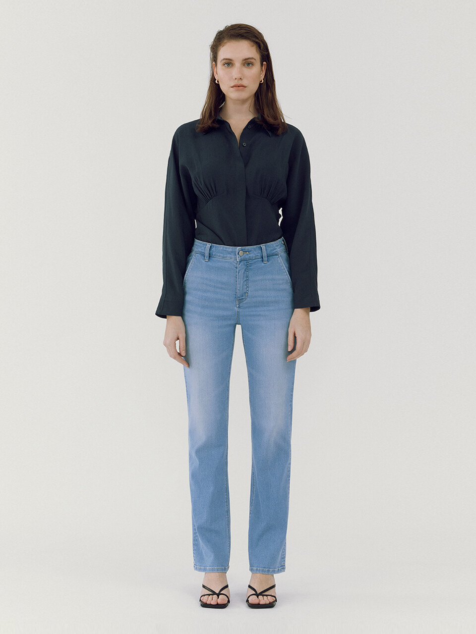 GOODDEN Straight Skinny Jeans - Light Blue