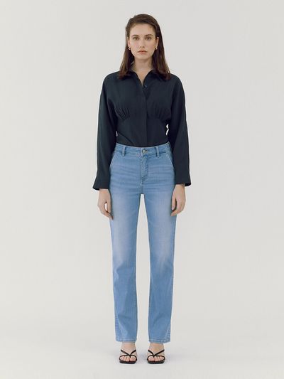 GOODDEN Straight Skinny Jeans - Light Blue