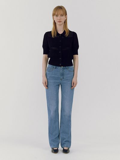 GOODDEN Straight Slim Jeans - Blue