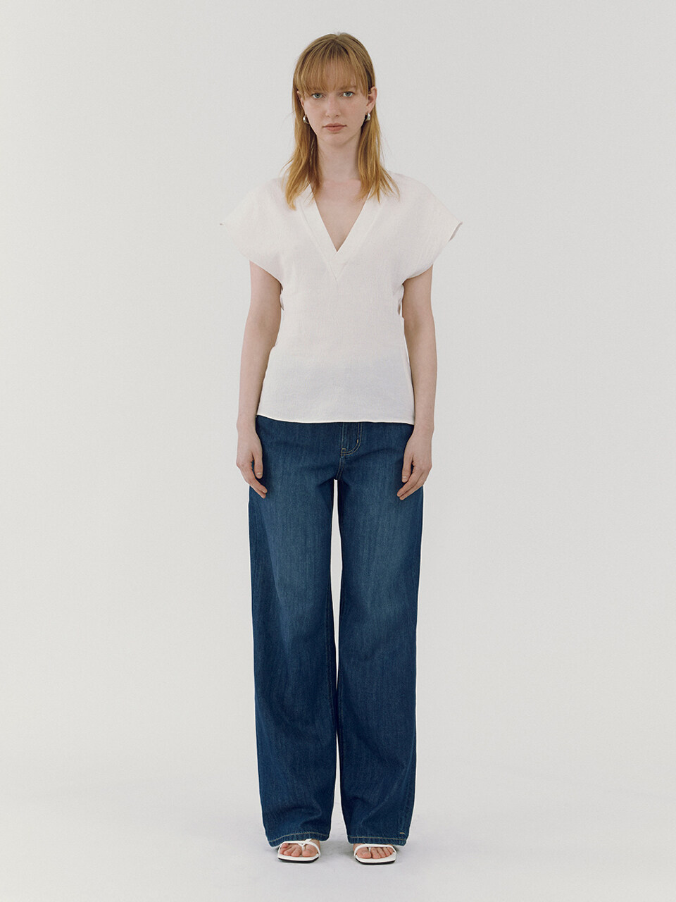 GOODDEN Wide Standard Jeans - Blue