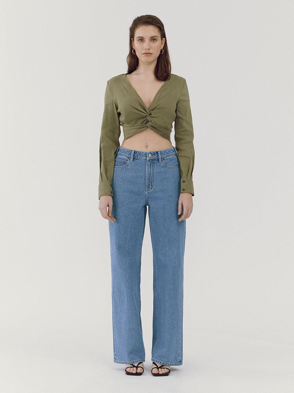 GOODDEN Wide Standard Jeans - Light Blue