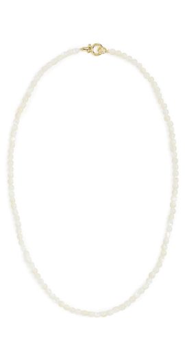 Gorjana Gorjana Carter Gemstone Necklace Mother of Pearl One