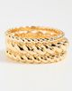Gorjana Gorjana Crew Ring Set Gold 6 - 4
