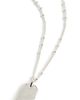 Gorjana Gorjana Griffin Dog Tag Necklace Silver One - 1