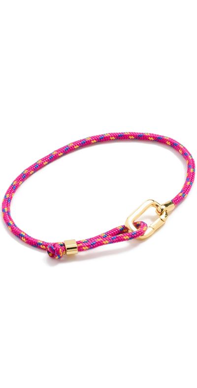 Gorjana Gorjana Link Paracord Bracelet Pink One Size