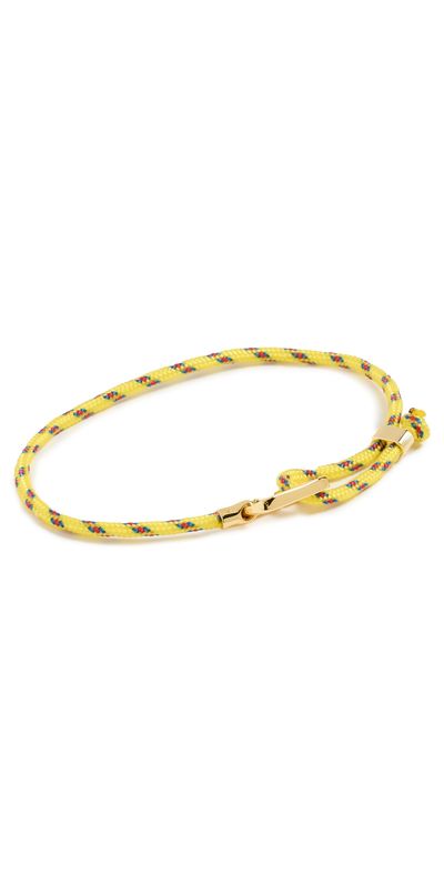 Gorjana Gorjana Link Paracord Bracelet Yellow One Size