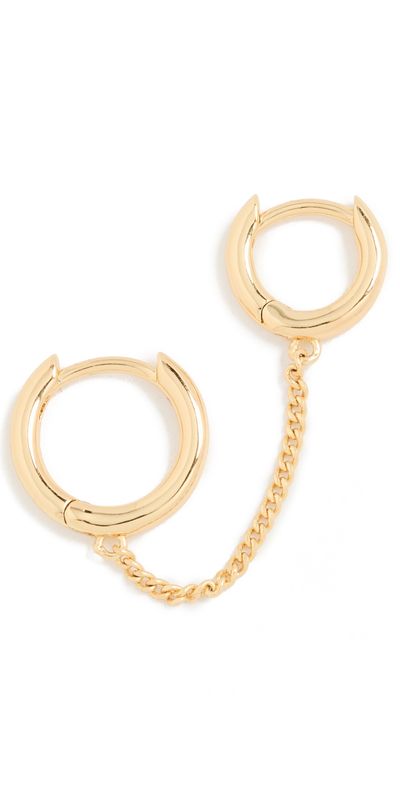 Gorjana Gorjana Lou Double Huggie Gold One Size