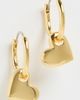 Gorjana Gorjana Lou Heart Huggies Gold One Size - 2