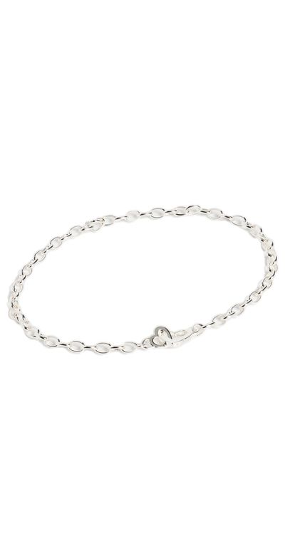 Gorjana Gorjana Parker Heart Mini Bracelet Silver One