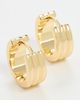 Gorjana Gorjana Reed Hoops Gold One Size - 2