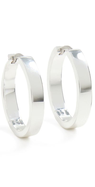 Gorjana Gorjana Rose Hoops Silver One