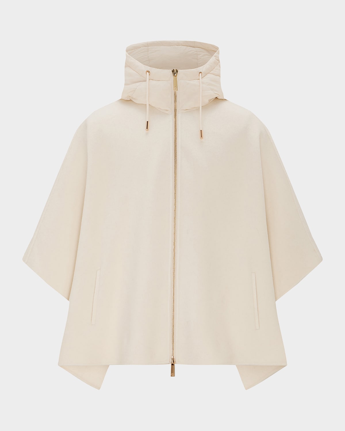 Gorski Cashmere And Wool Hooded Poncho
