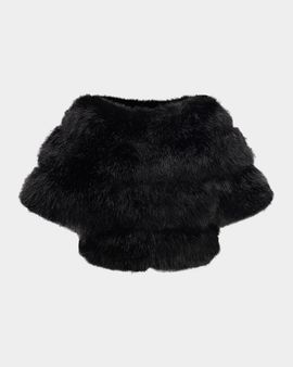 Lyla Grant Faux-Fur Cropped Sleeve Bolero
