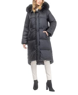 Gorski Gorski Apres-Ski Coat with Detachable Toscana Lamb Hood Trim