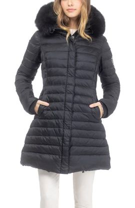 GORSKI GORSKI Apres-Ski Horizontal Parka with Detachable Toscana Lamb Hood Trim