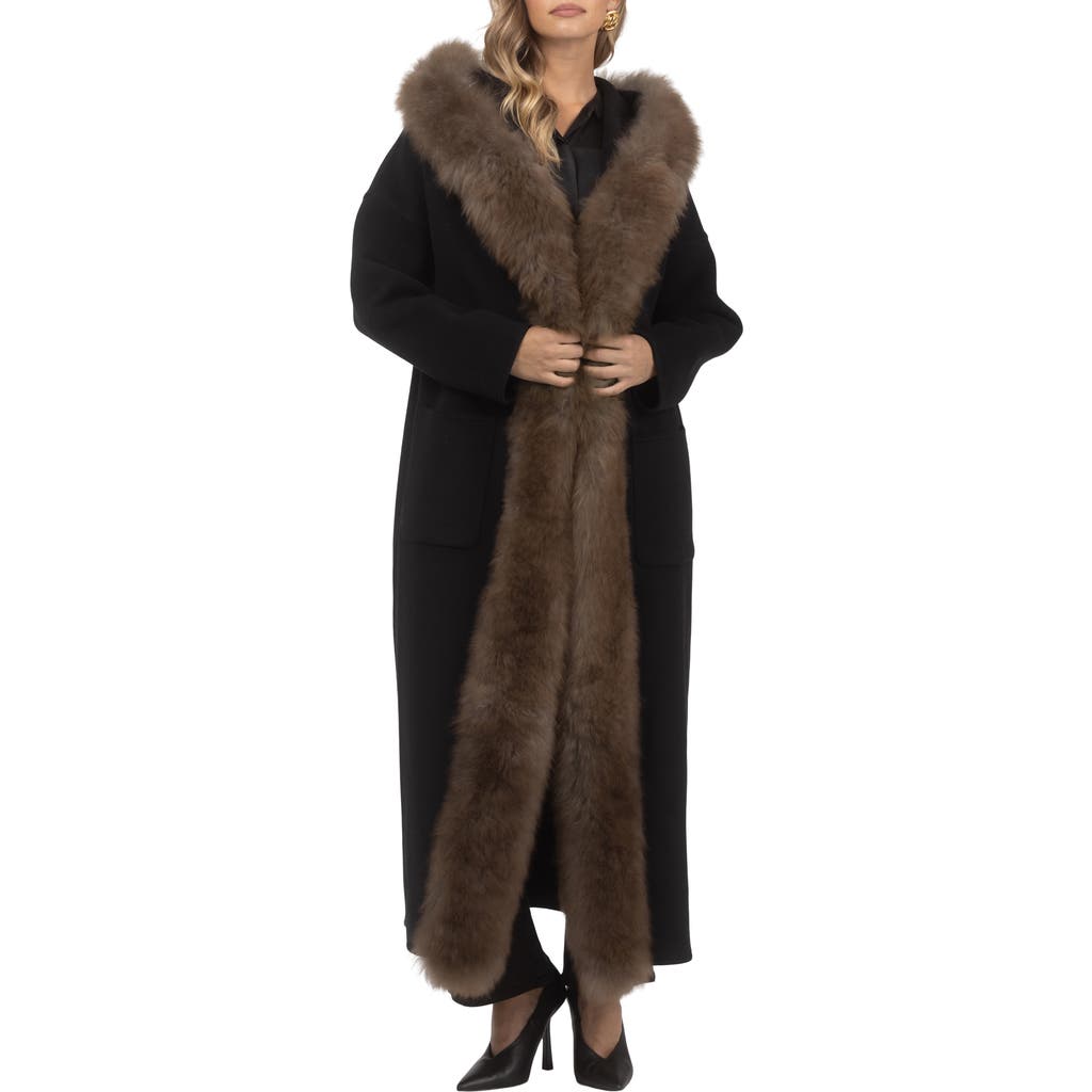 GORSKI - Cashmere Parka with Genuine Shearling Trim